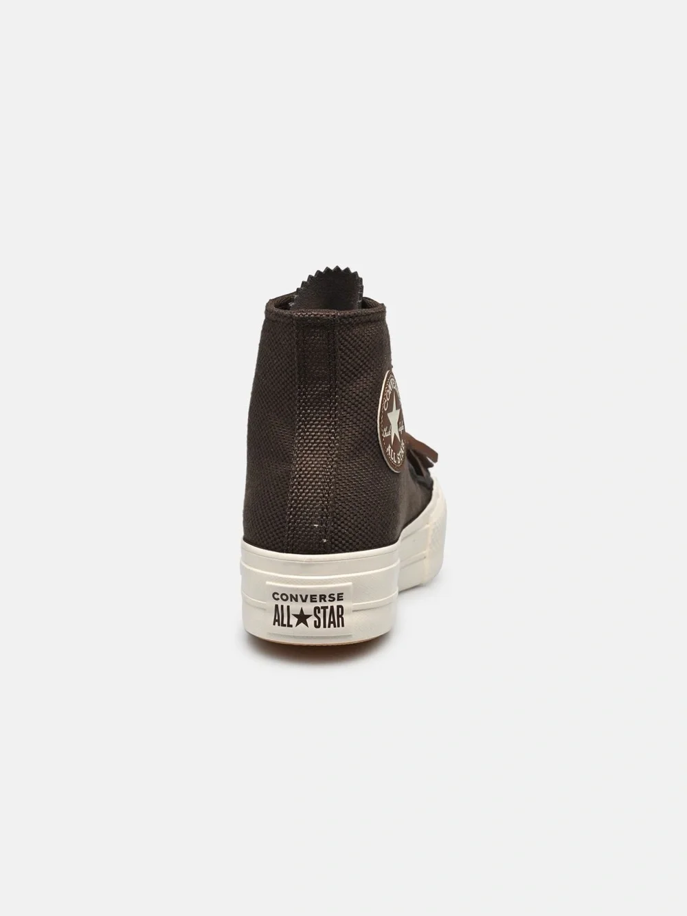Converse Chuck Taylor All Star Lift Crafted Tassl women's brown canvas sneakers